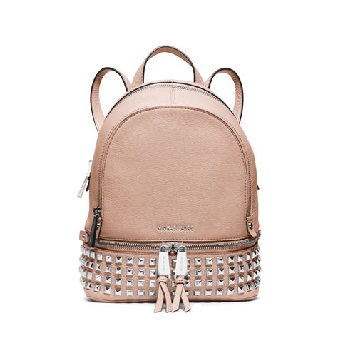 michael kors rhea extra small leather backpack|Michael Kors rhea colorblock backpack.